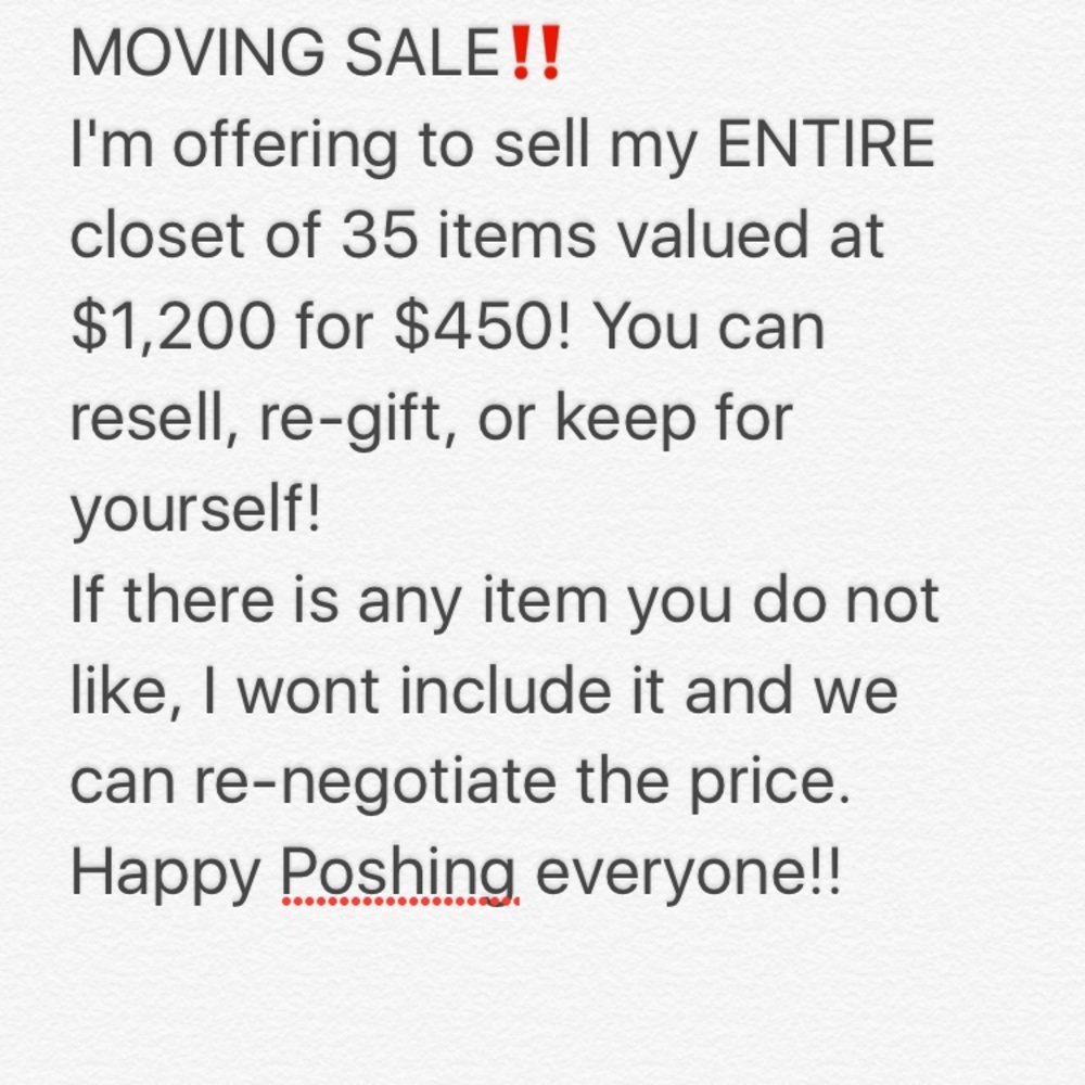 MOVING SALE ‼️‼️‼️‼️